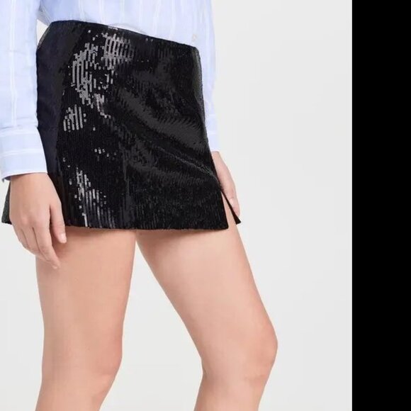BLANKNYC Black Sequin Party Mini Skirt | NWT Size 30 - Picture 3 of 4